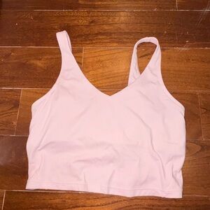 Baby pink Amazon align tank knock off size M